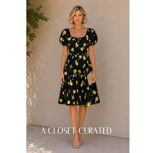 Caroline Constas Floral Dress
